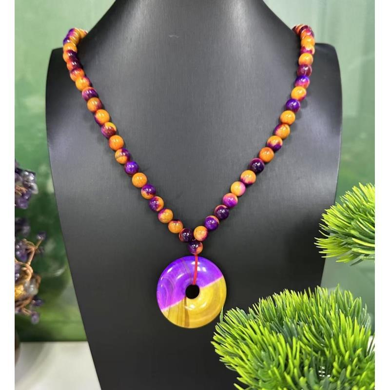 （一步到位）A416 玄黄帝王紫九仙草毛衣链 多样性发其一