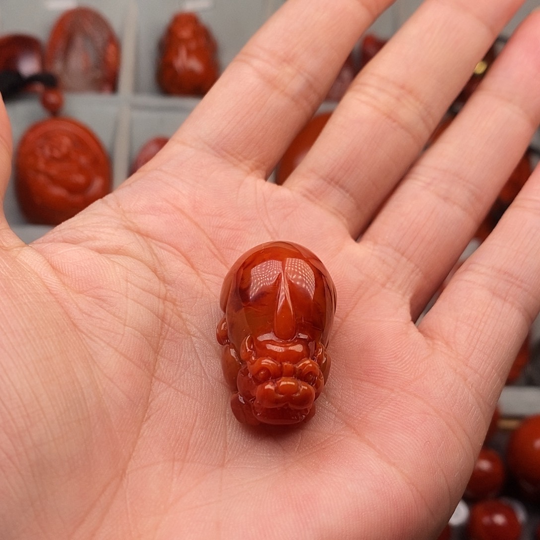 挽***风南红玛瑙未镶嵌吊坠(不含链)