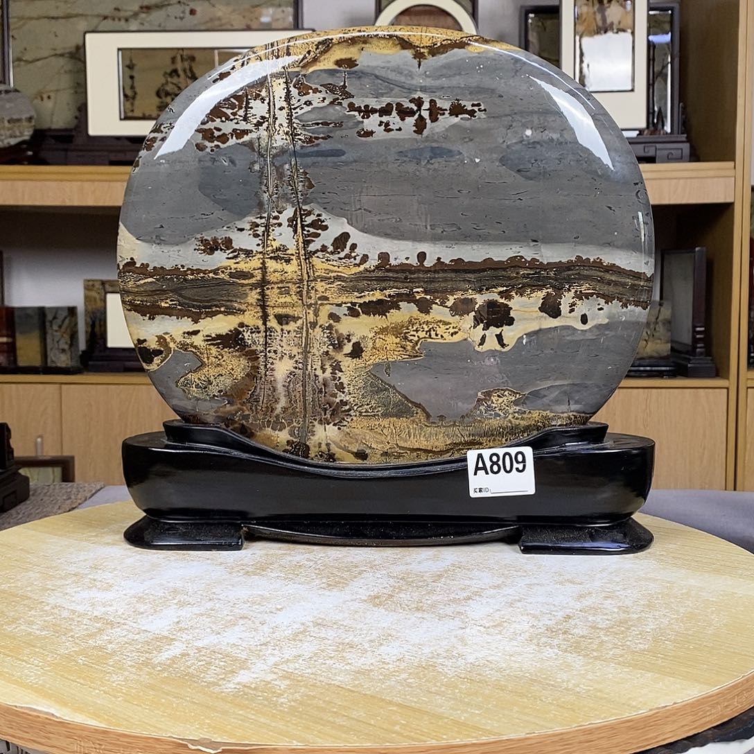 昌化石印石广西国画石摆件