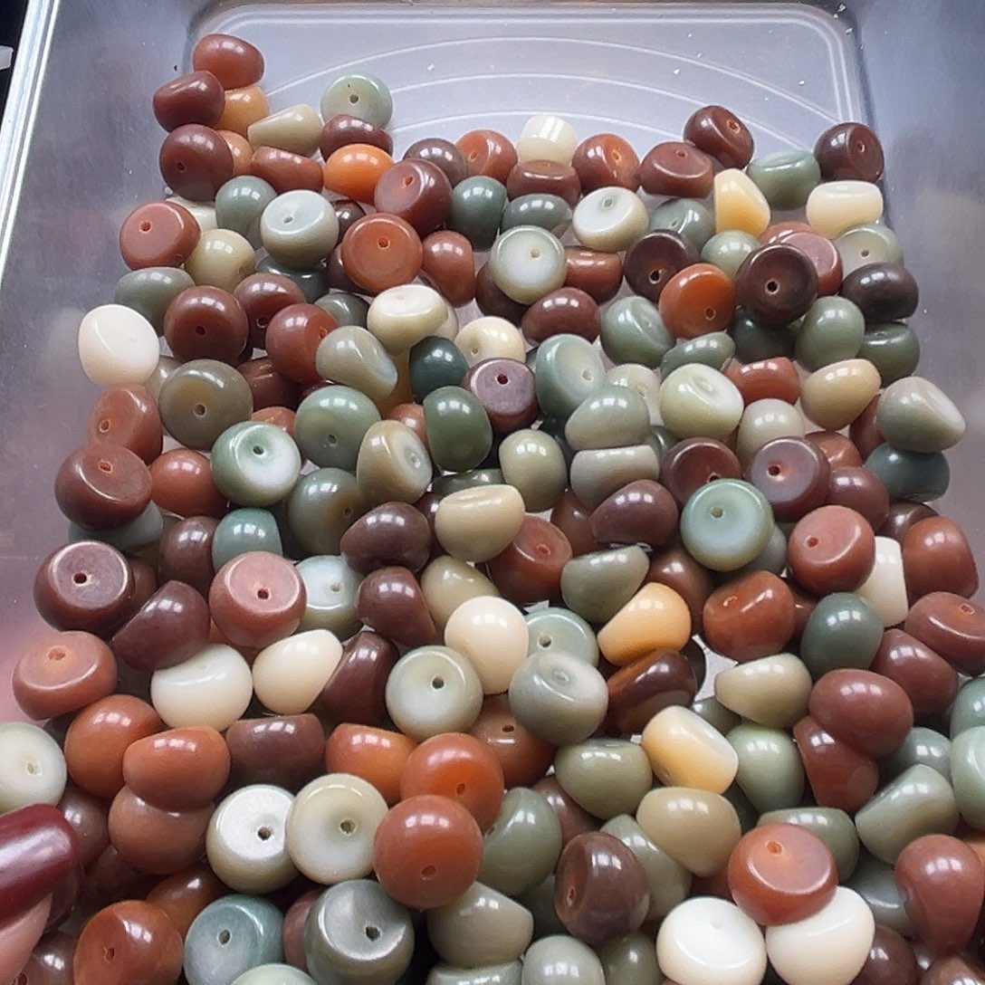 吾***蓝菩提根/象牙果手串卡14老料蒜瓣300