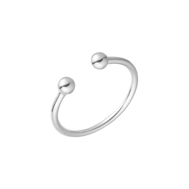 925银戒指 【穿孔】戒指简约ins风小众高级感气质时尚叠戴