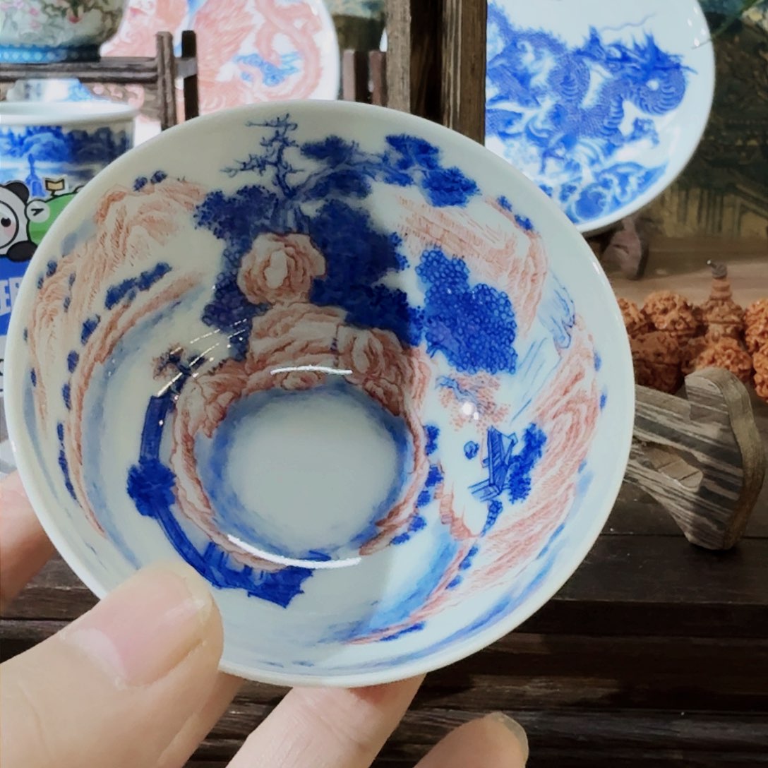 主人杯手工手绘失圆