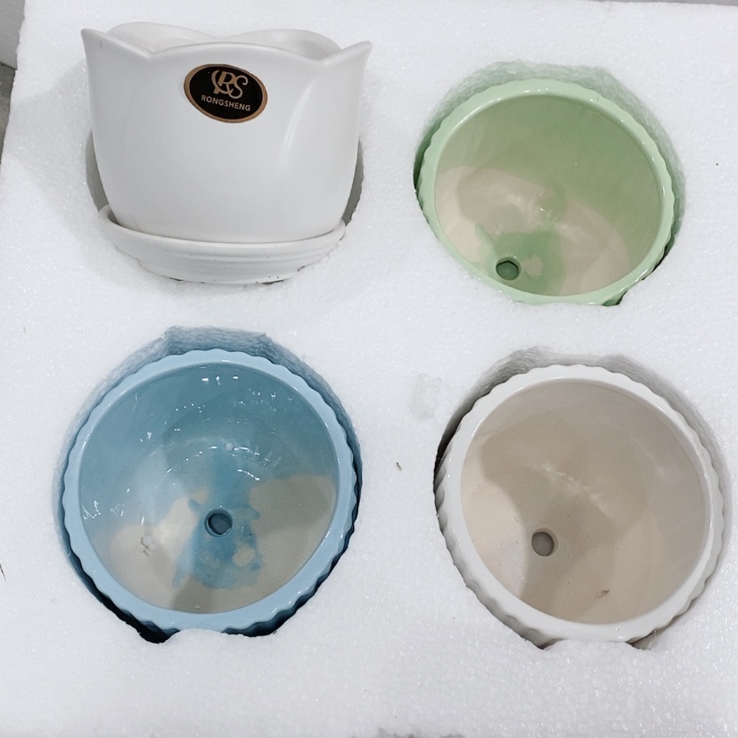 【闪购商品】红陶陶瓷花盆，多肉花盆