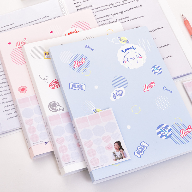 得力A4资料30页文件夹透明学生试卷收纳袋检档案72493