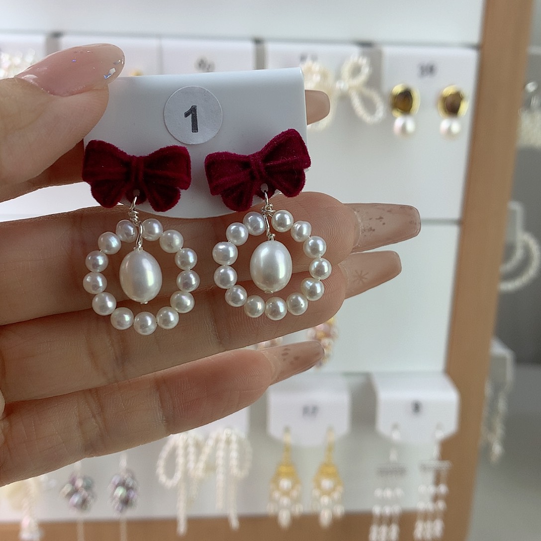 未镶嵌耳饰淡水珍珠