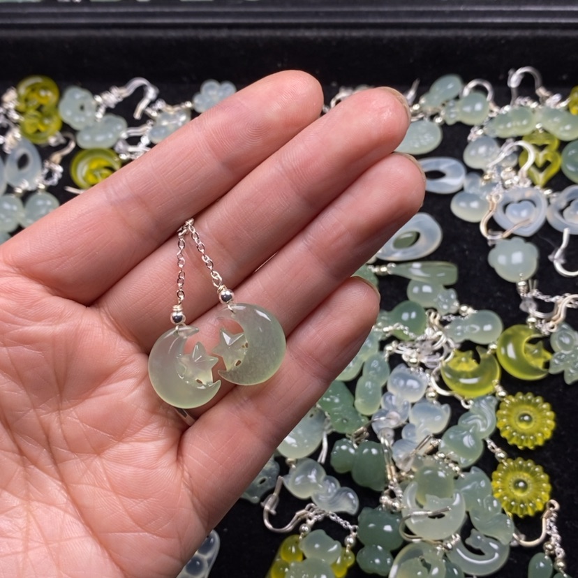 【闪购商品】蛇纹石玉未镶嵌挂件耳饰耳环项链手链