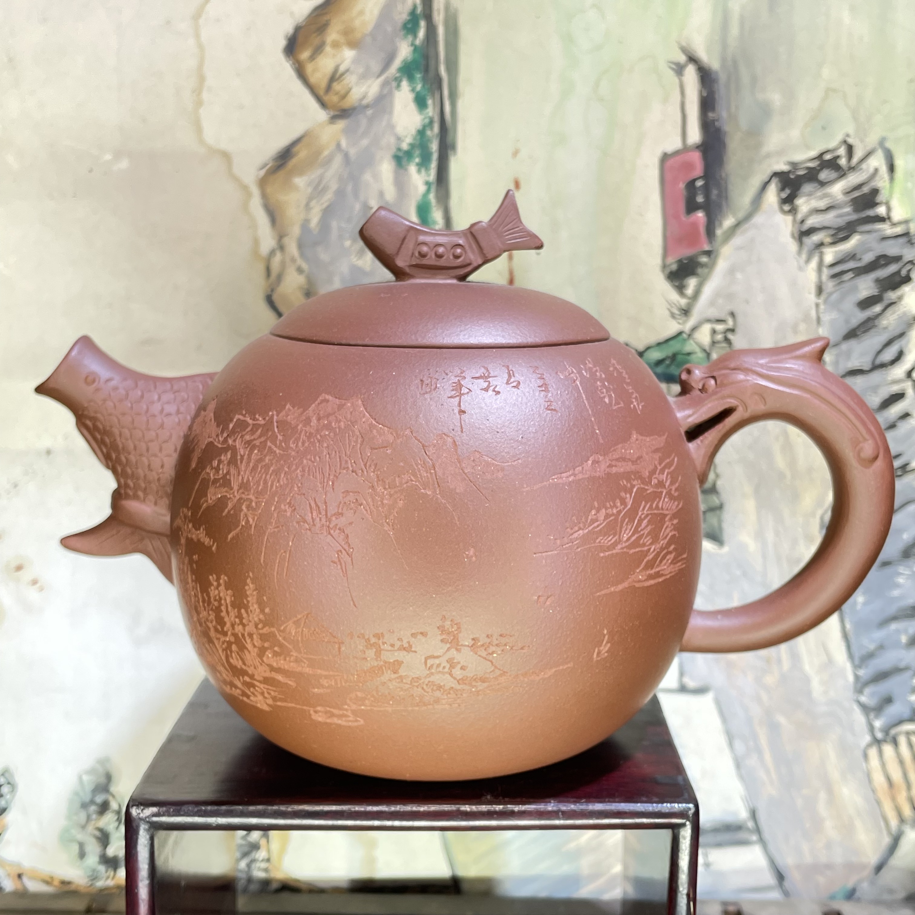 紫砂壶大品壶半手工制作