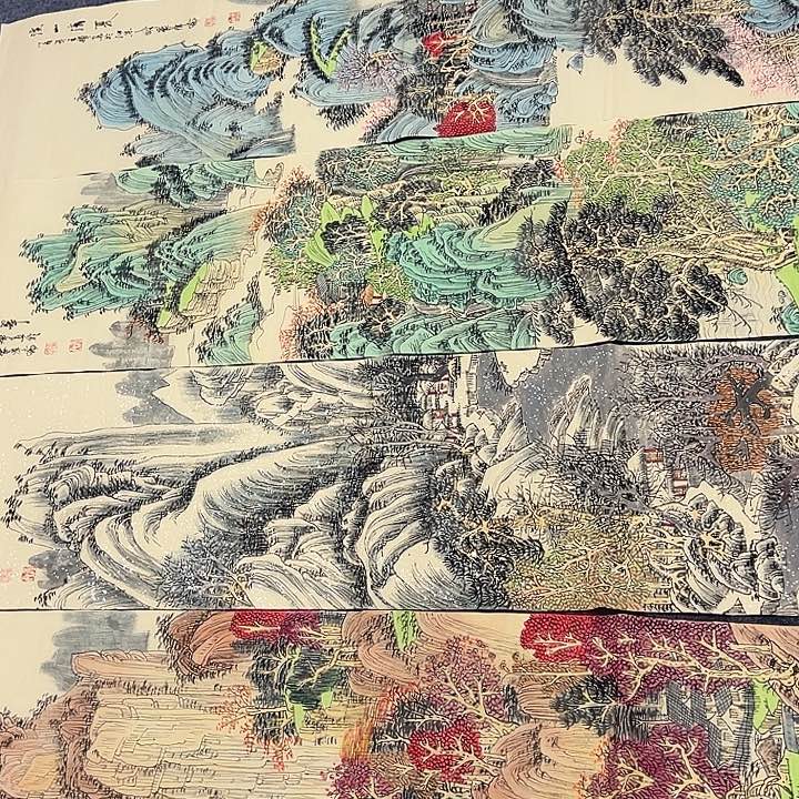 竖款惊喜不断，山水作品