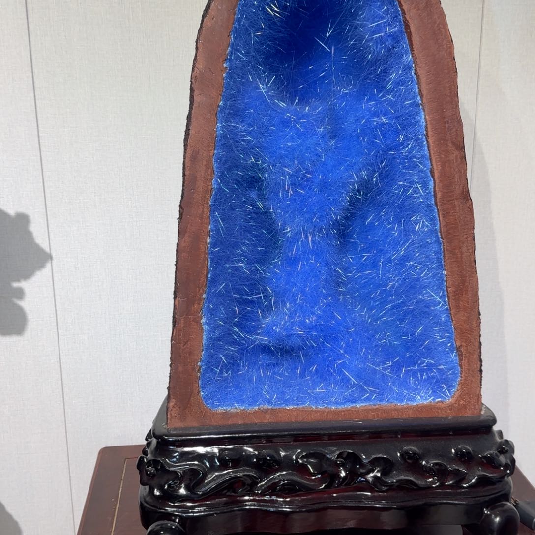 紫砂矿物晶体摆件古****?