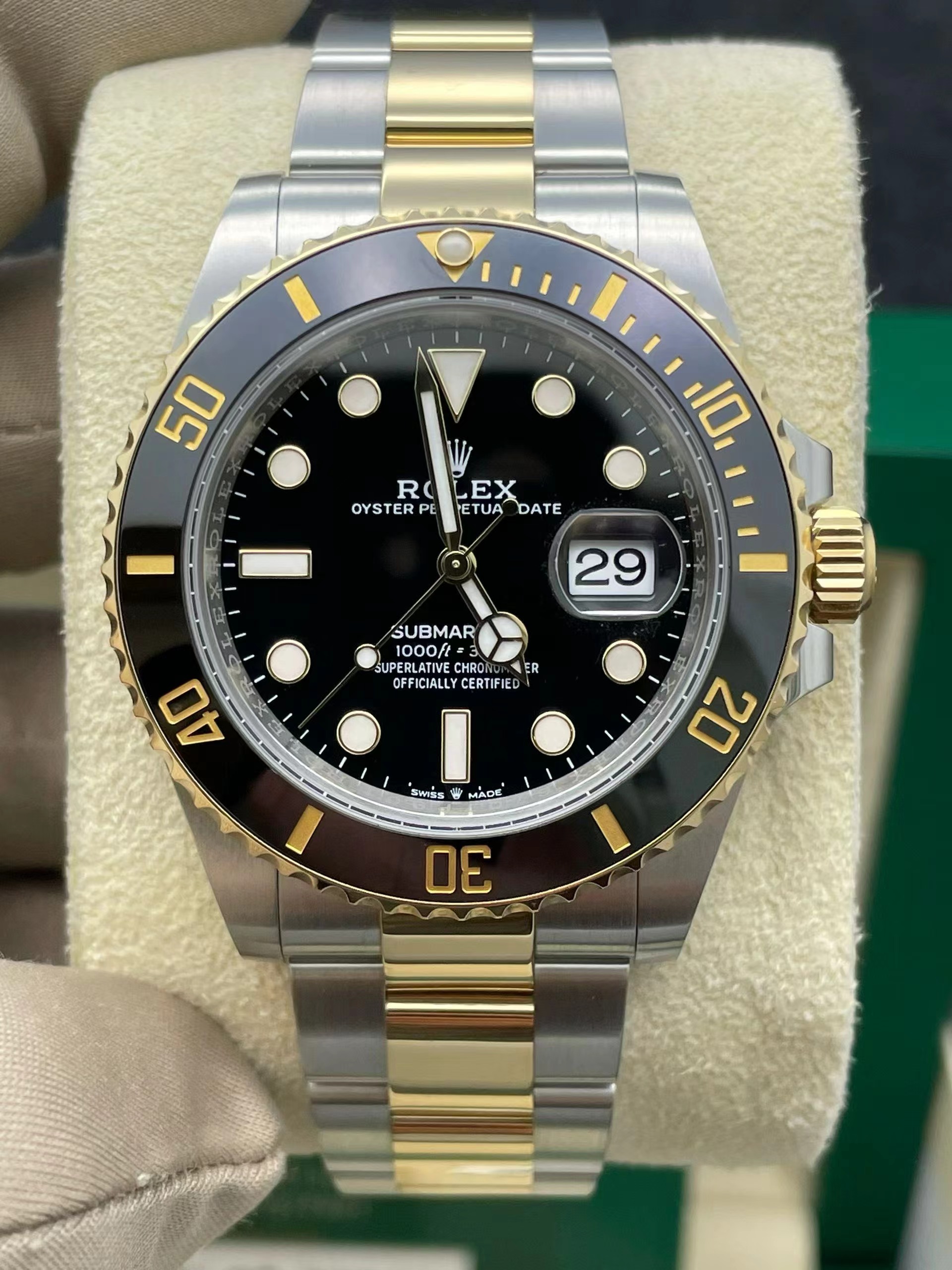 99新 Rolex/劳力士 杜师傅/劳力士/间金黑/