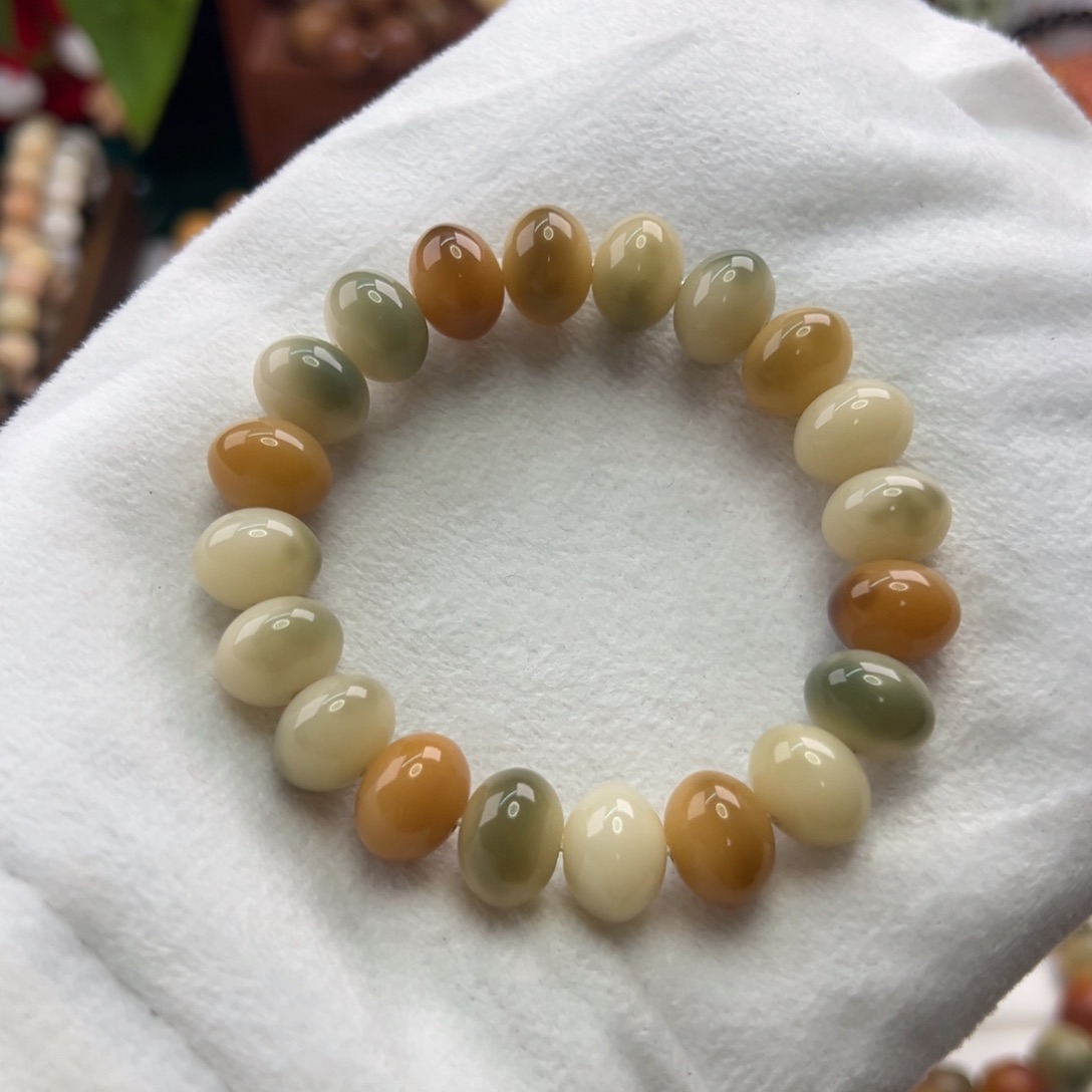 菩提根/象牙果手串卡14算盘微瑕