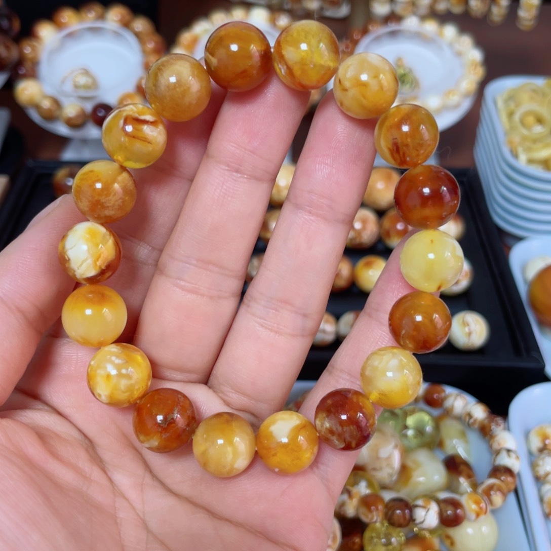 裸石琥珀未镶嵌蜜蜡尺寸12+