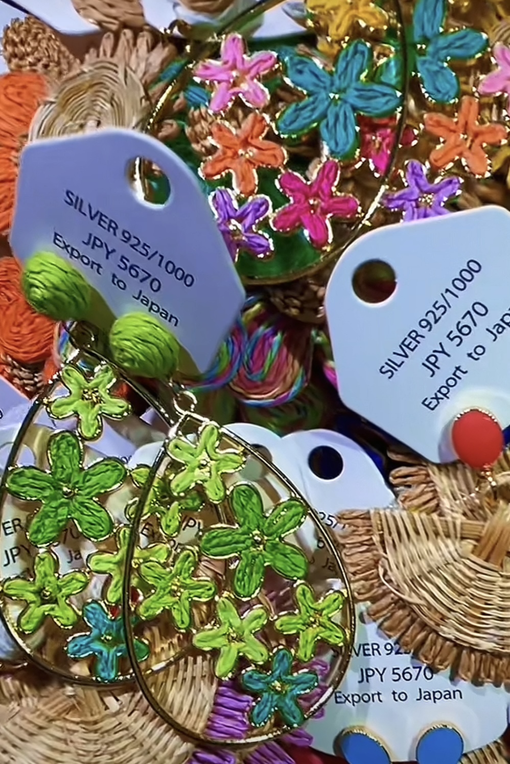 铜合金布艺耳饰 苏彤饰品波西米亚夸张耳环精品大集合