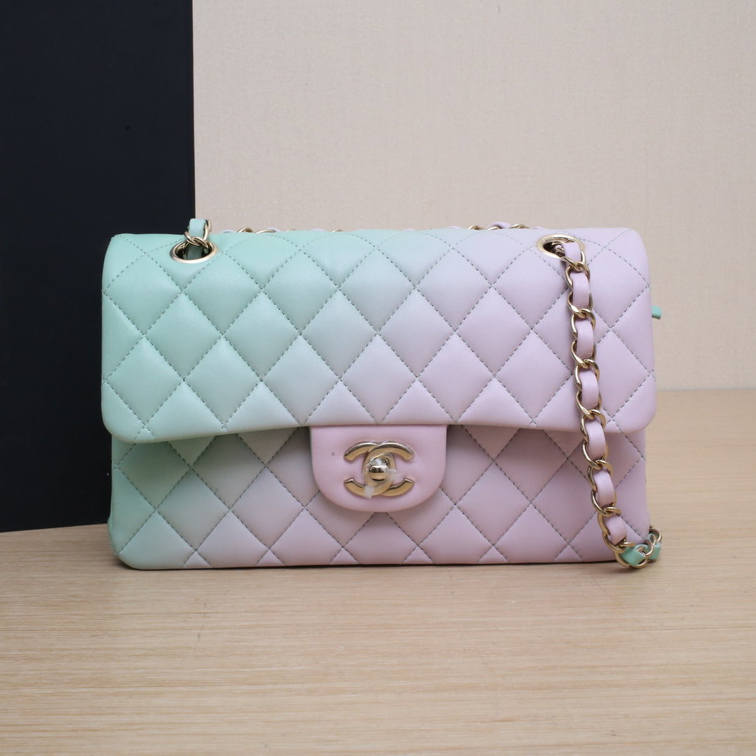 99新 Chanel/香奈儿 【娇】斜挎包口盖包 小号 23cm 芯片开401107