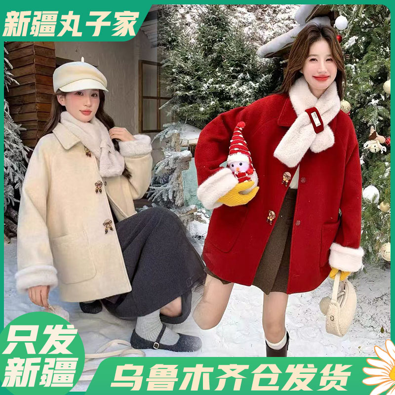 【5979#冬季加绒新年款外套