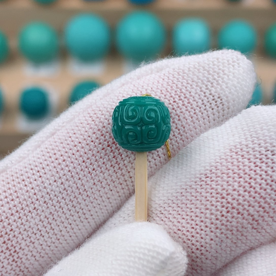 绿松石未镶嵌配饰卡8*7.7