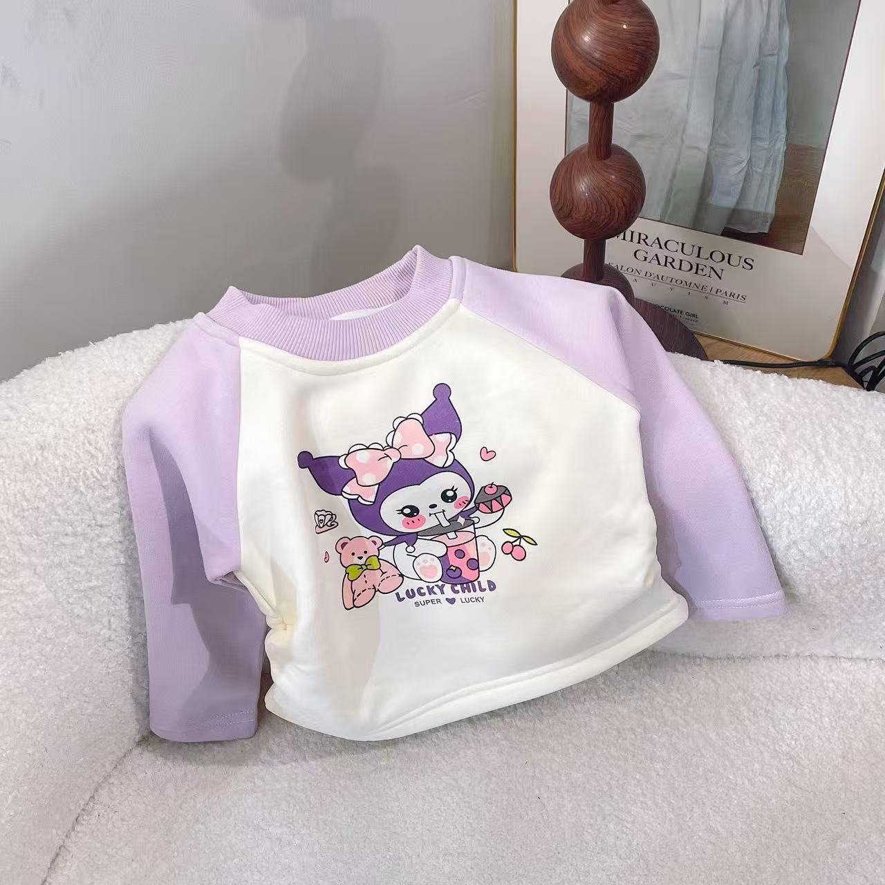 【超软加绒磨毛棉 卡通辣妹款】女童长袖打底衫1207025
