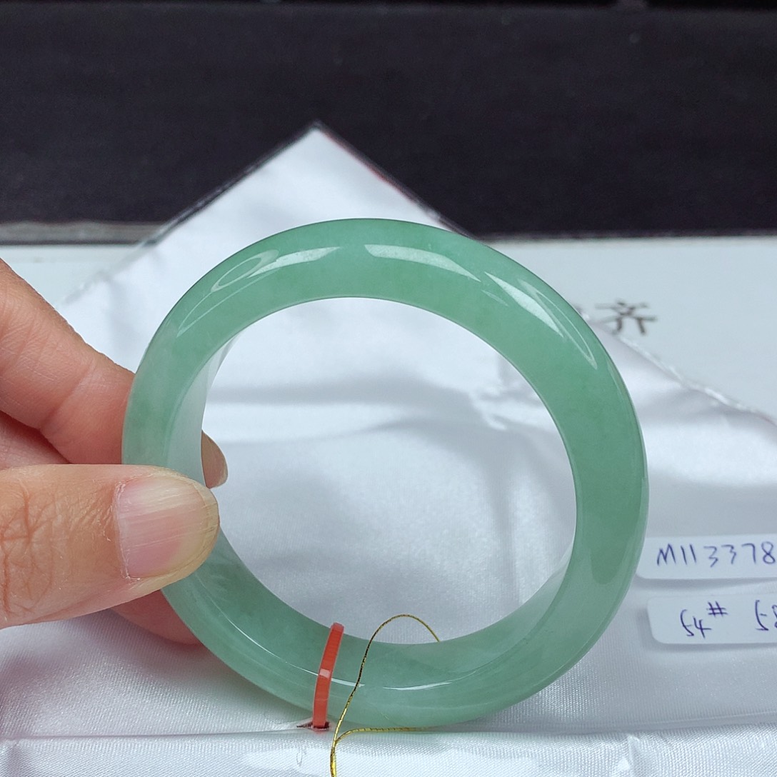 未镶嵌手镯翡翠54圈3378