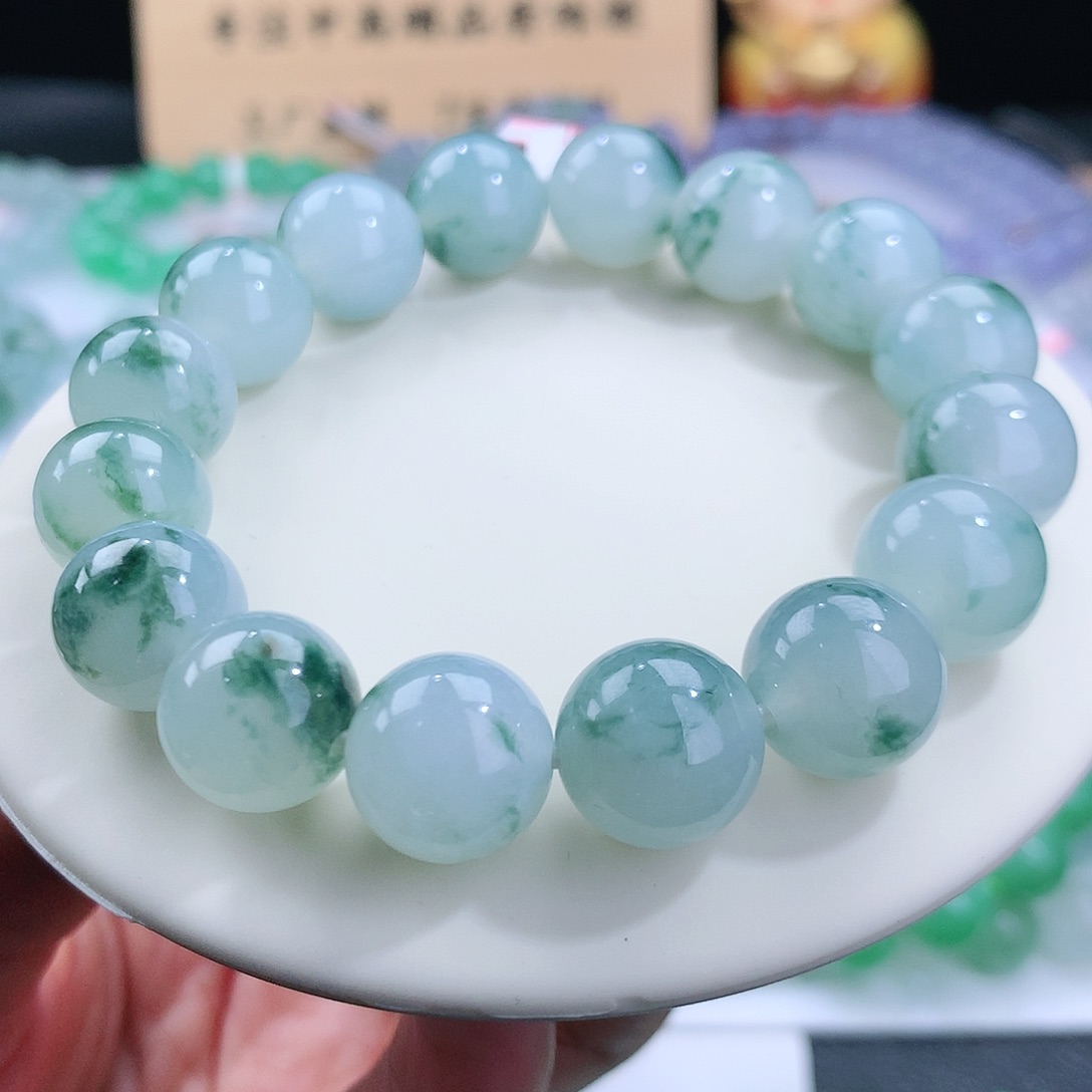 翡翠手链未镶嵌卡12.5