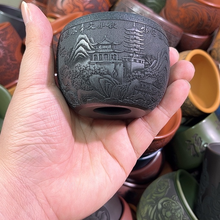 茶杯紫砂全手工紫砂主任杯