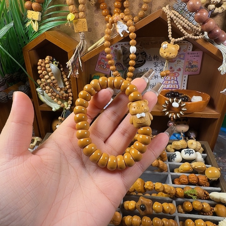 猴头核桃手串光面大肠
