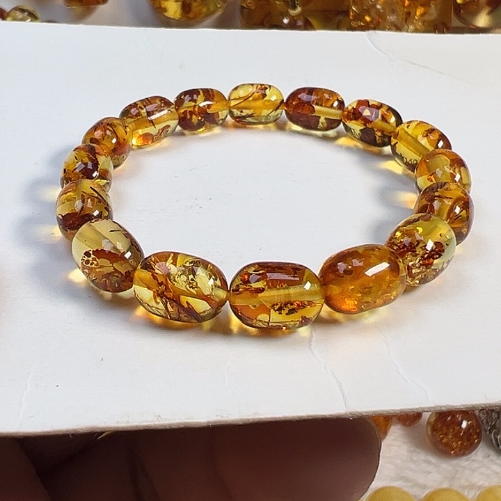 未镶嵌琥珀（花珀）项圈