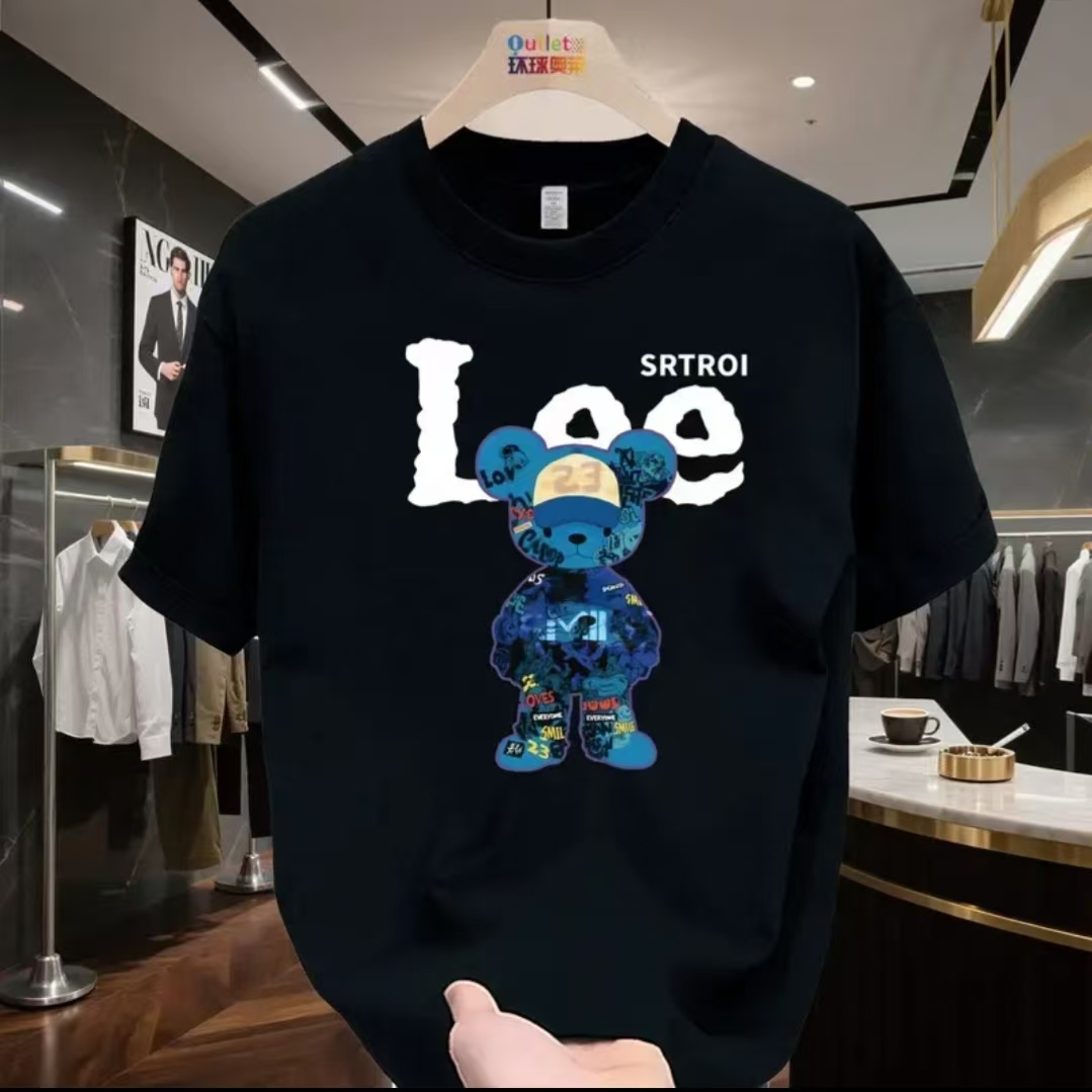 短袖通用男士T恤男士t恤休闲百搭春夏潮流夏季简约宽松韩版