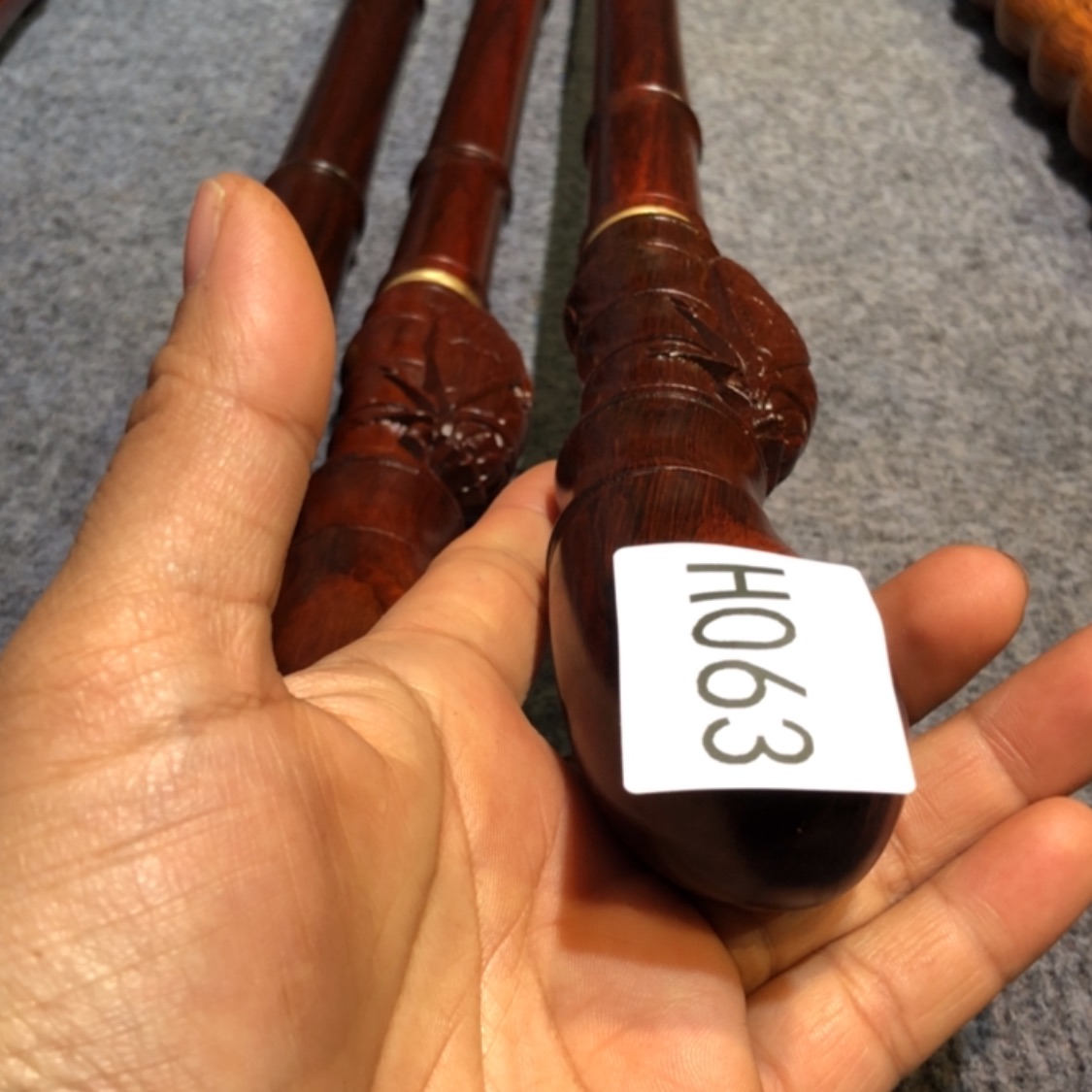 【闪购商品】木静***！紫檀木手杖一根063