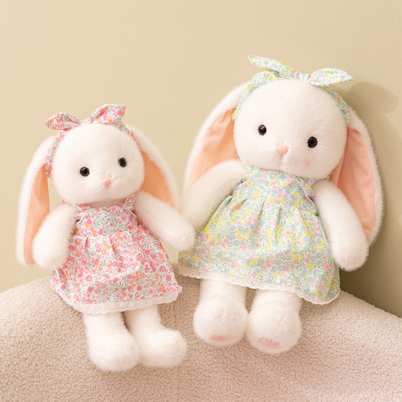 可爱穿裙兔子公仔毛绒玩偶陪睡抱枕女生生日礼物