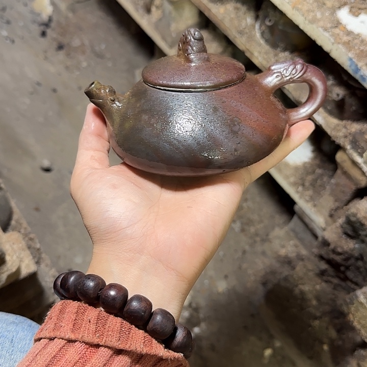 茶壶紫砂坭兴陶柴烧