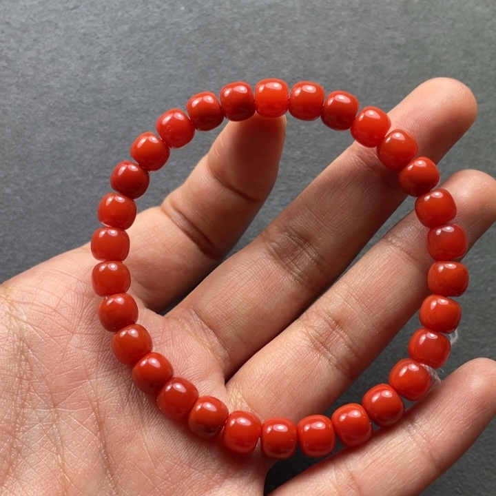 南红玛瑙配饰未镶嵌晚**风6.8mm