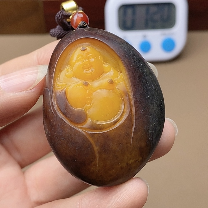 和田玉挂件未镶嵌F