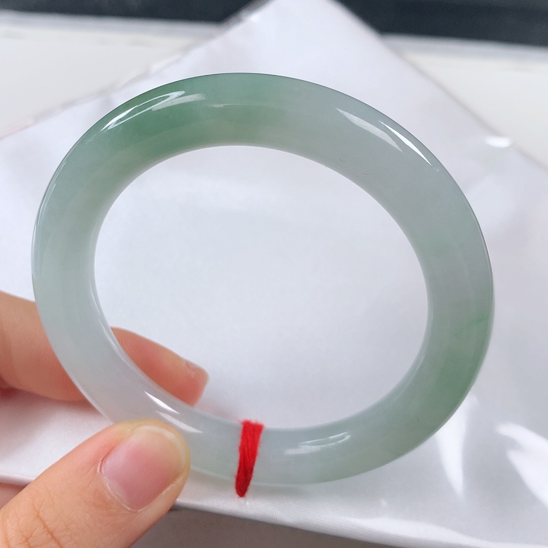 翡翠手镯未镶嵌 圆条①①②