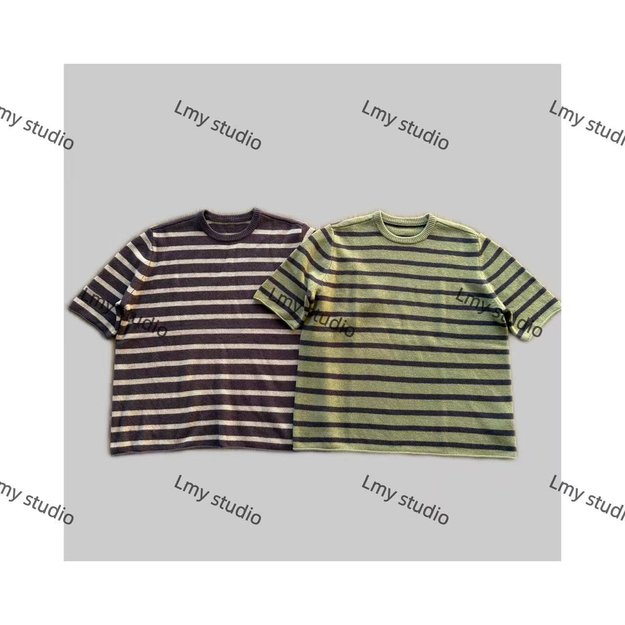 软糯洋气撞色条文控必入绵羊毛半袖上衣理性消费