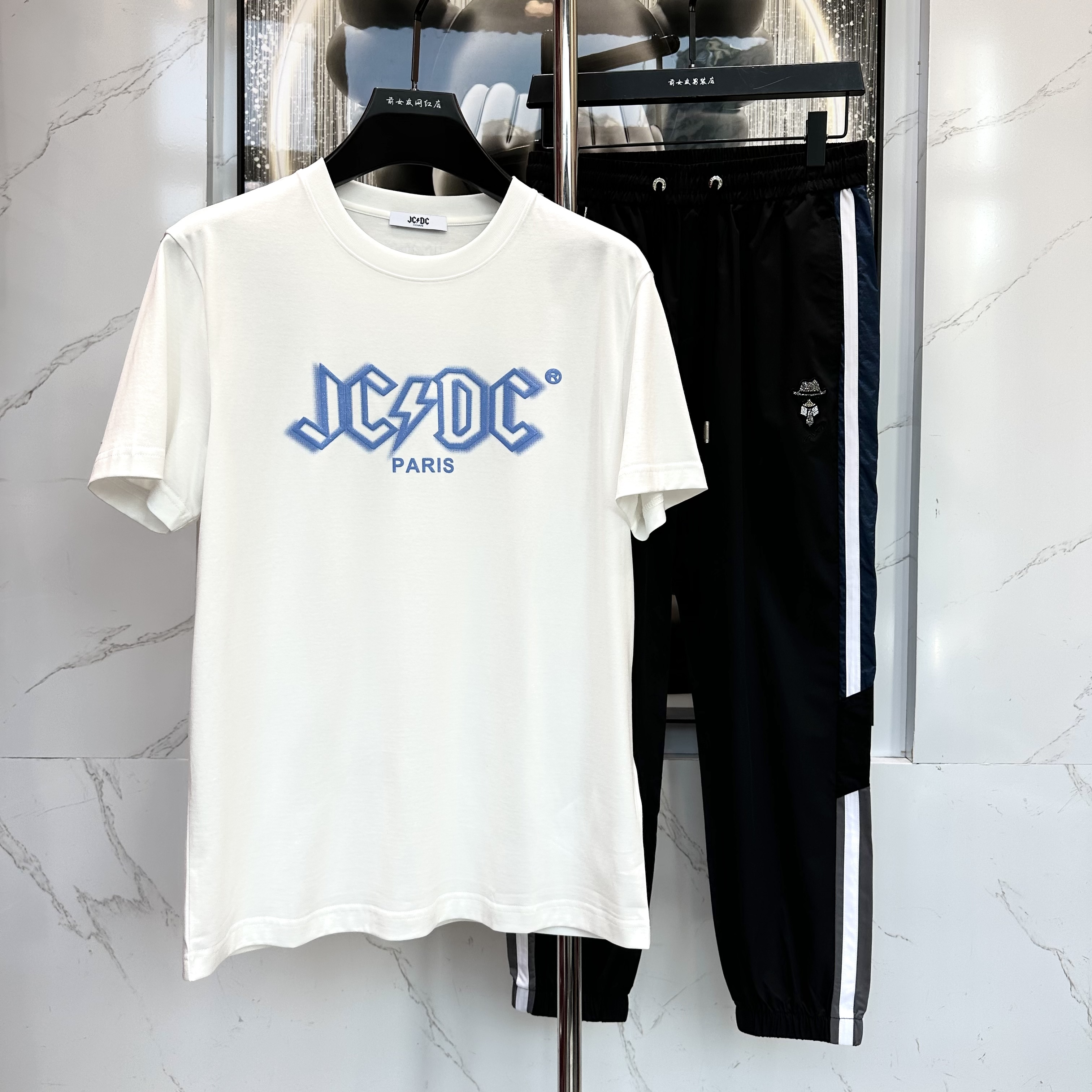 【JCDC短袖】新款潮流休闲时尚男士半袖圆领百搭夏季户外T恤2519