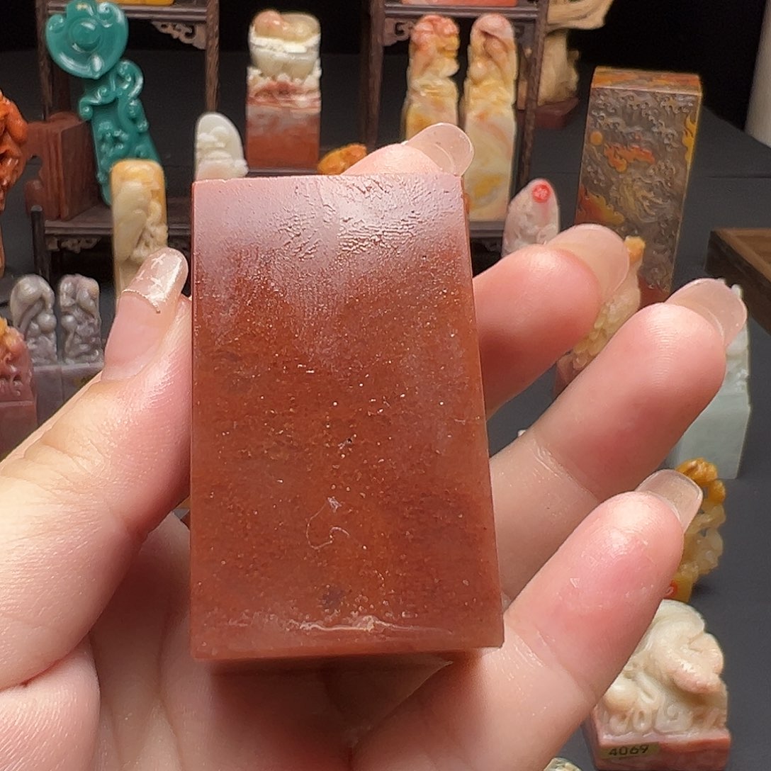 昌化石印石阿*手工制作