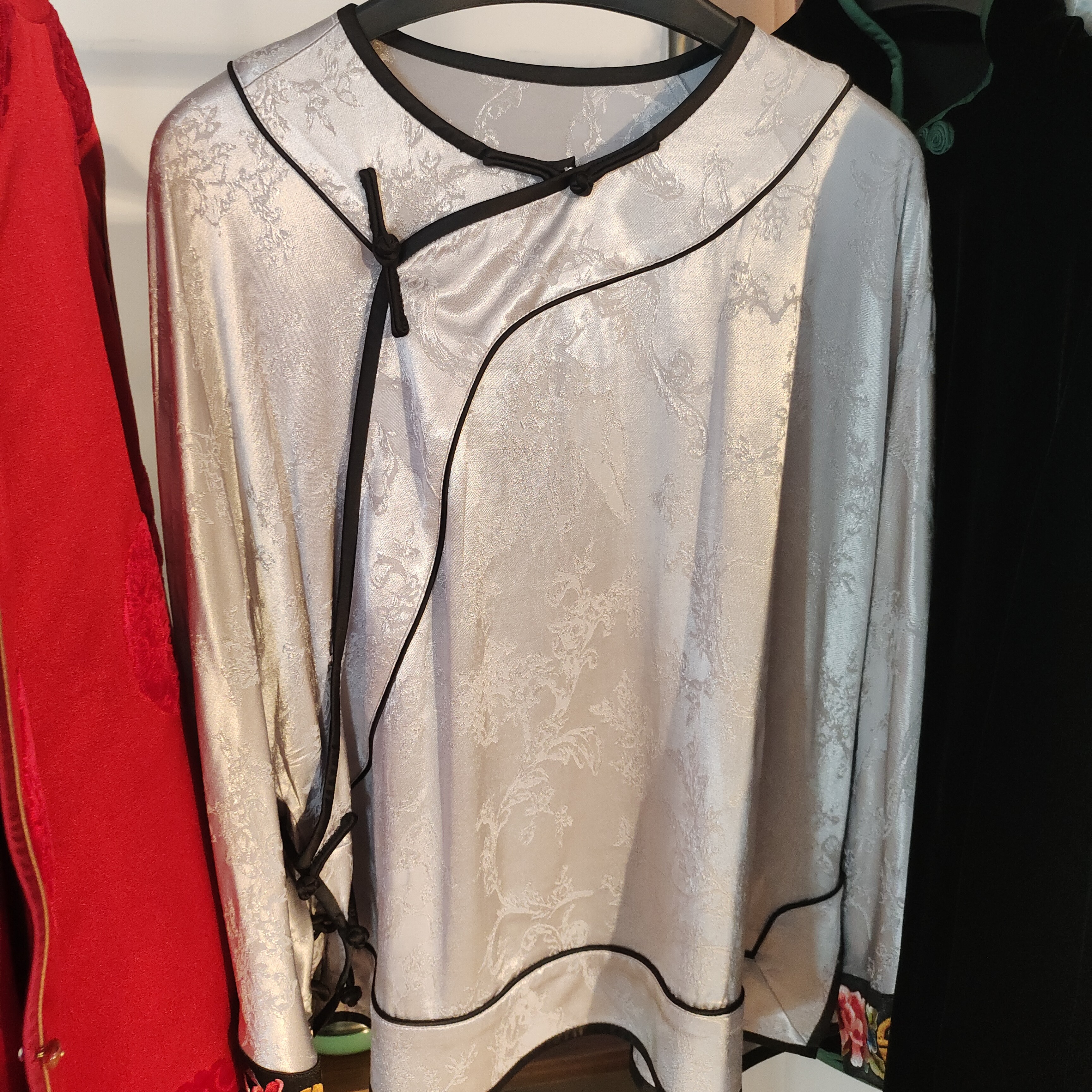 Y【美锦家】新中式国风女款小衫250670(D）