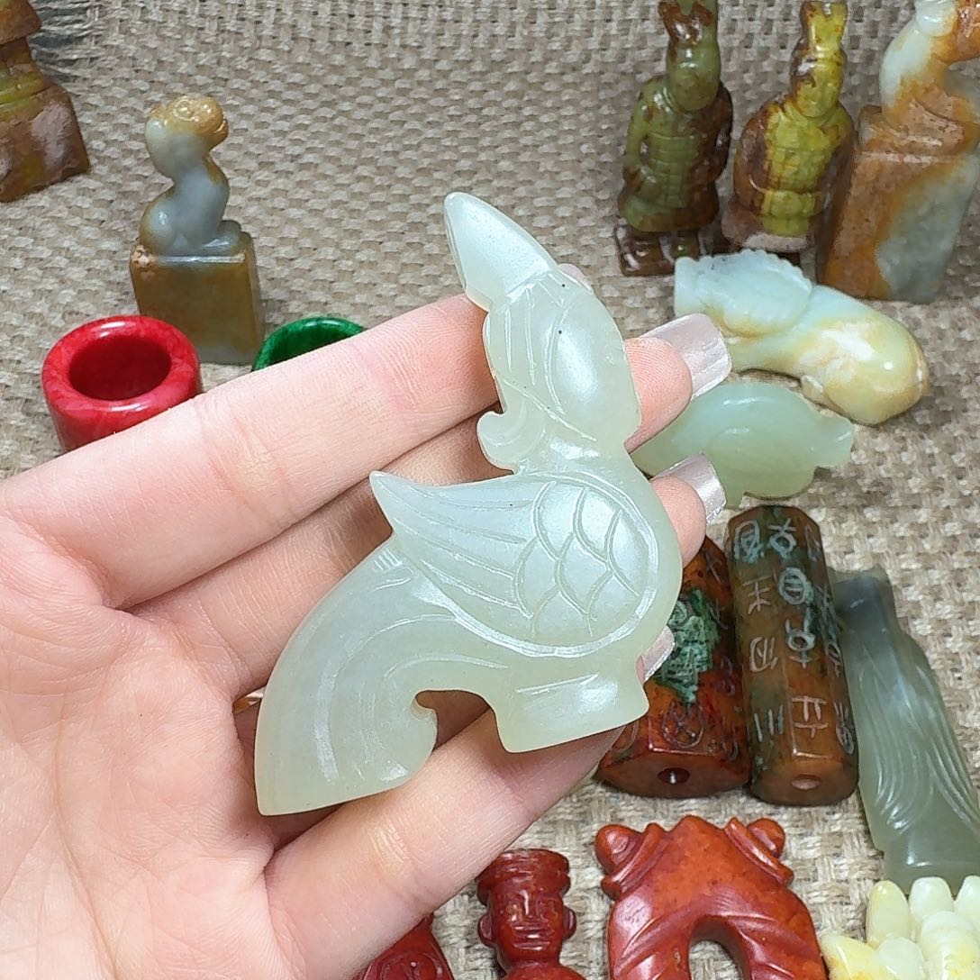 白玉菩提吊坠挂件