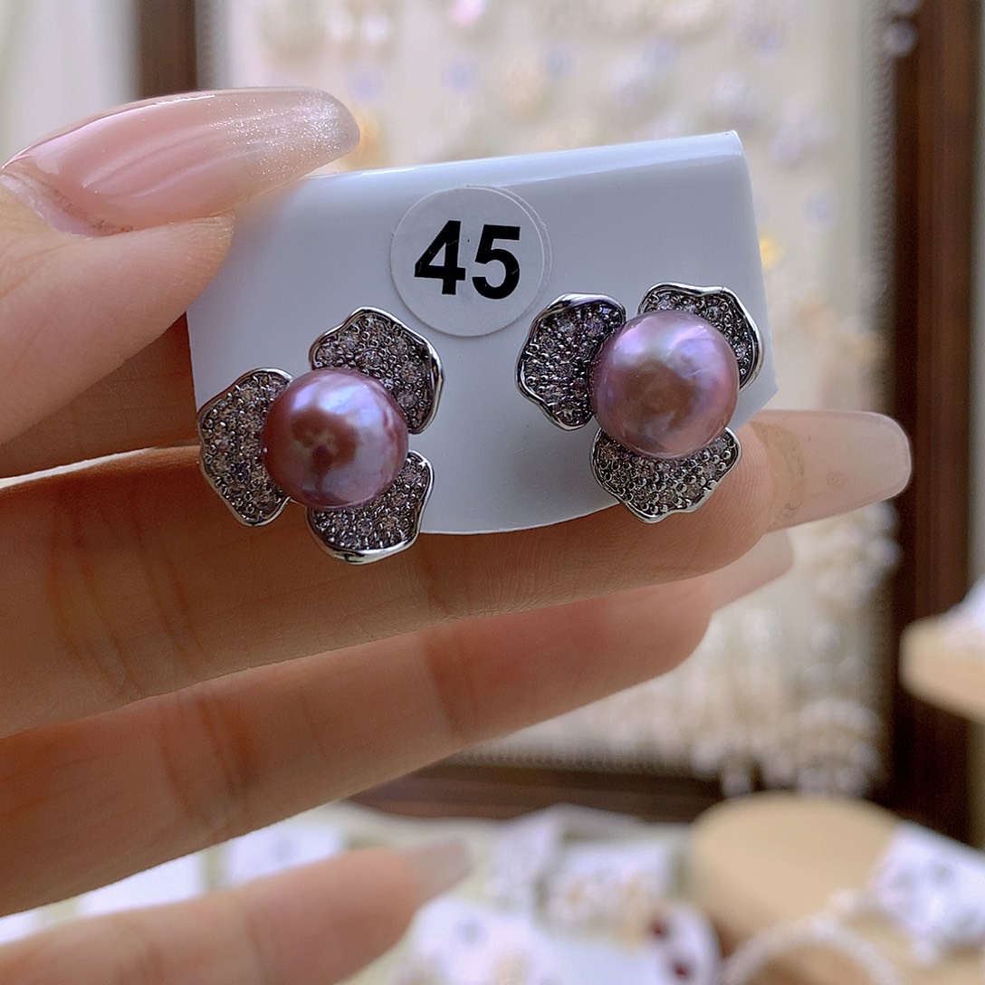 未镶嵌耳饰淡水珍珠