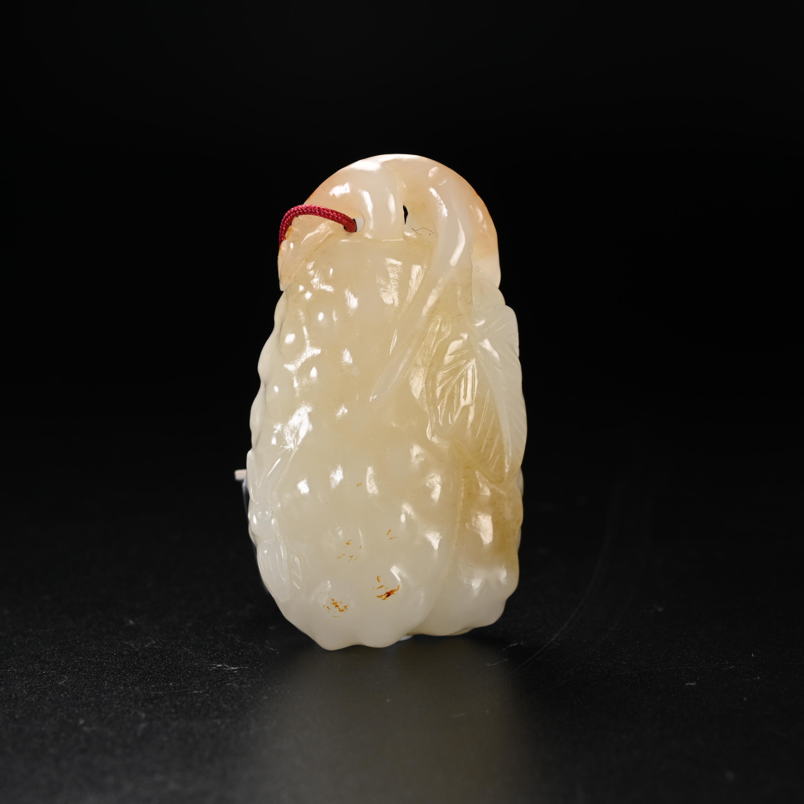 Lot8810 清代 和田玉葡萄手把件