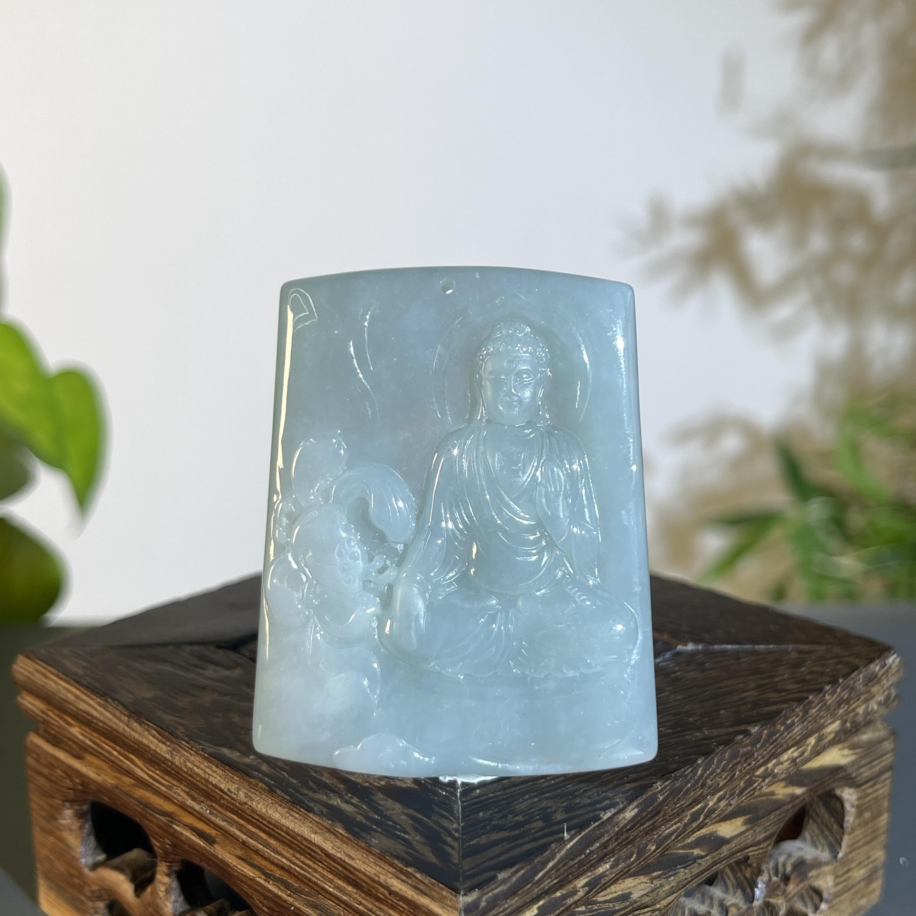 JXW10-63 天然缅甸翡翠A货 阿弥