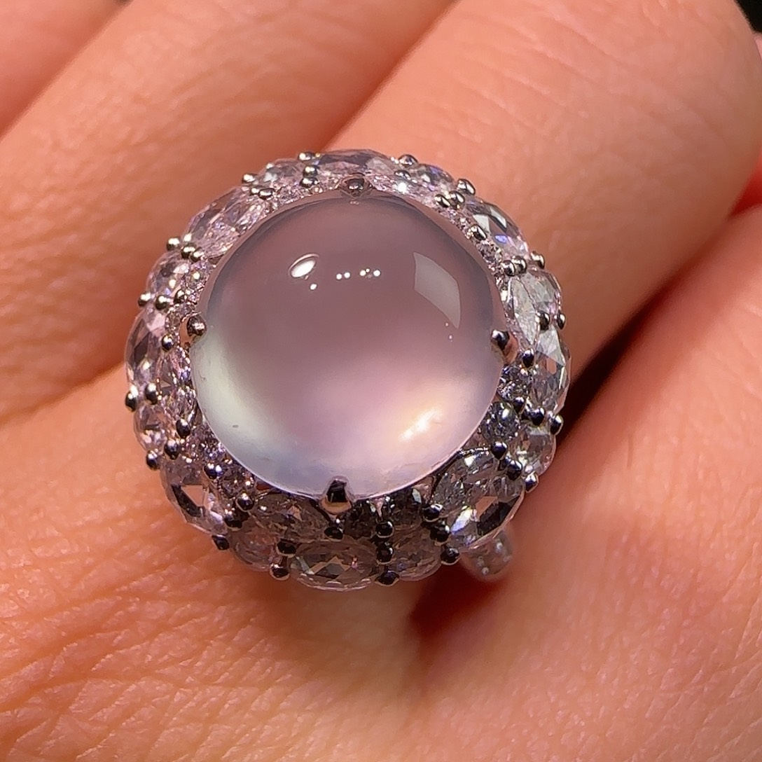 翡翠18K金镶嵌戒指