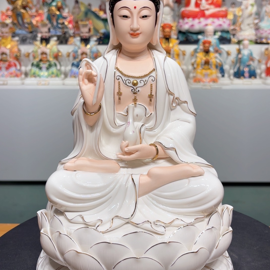 【闪购商品】瓷片瓷摆件观音14吋