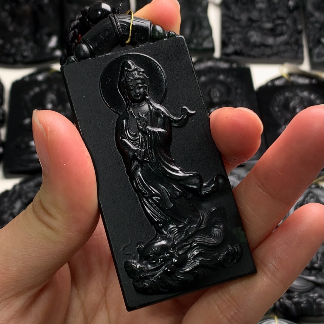 天然a货钢琴黑挂件