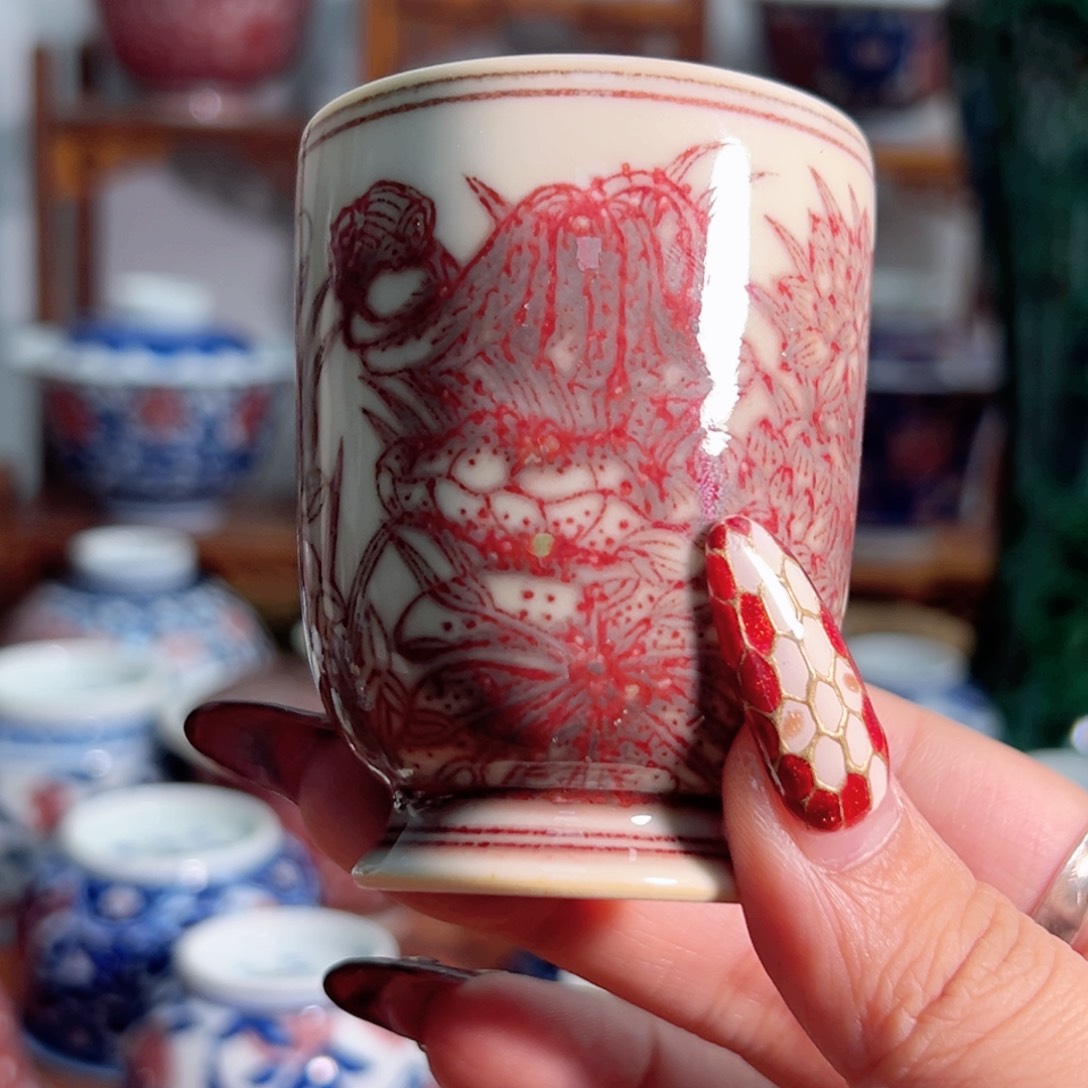 杯子景德镇毛仔柴窑主人杯
