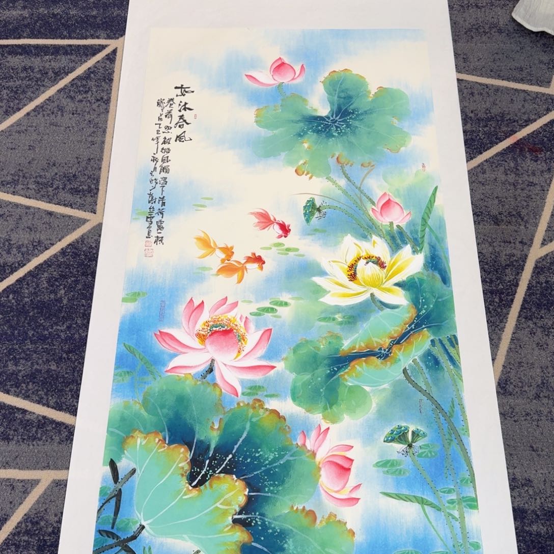 国画国画作品山水花鸟纯手绘
