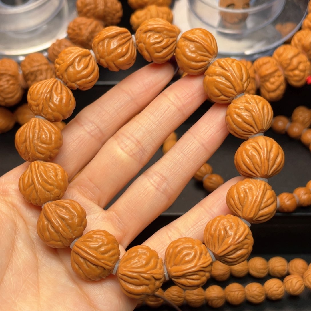 桃核手串龙纹桃核