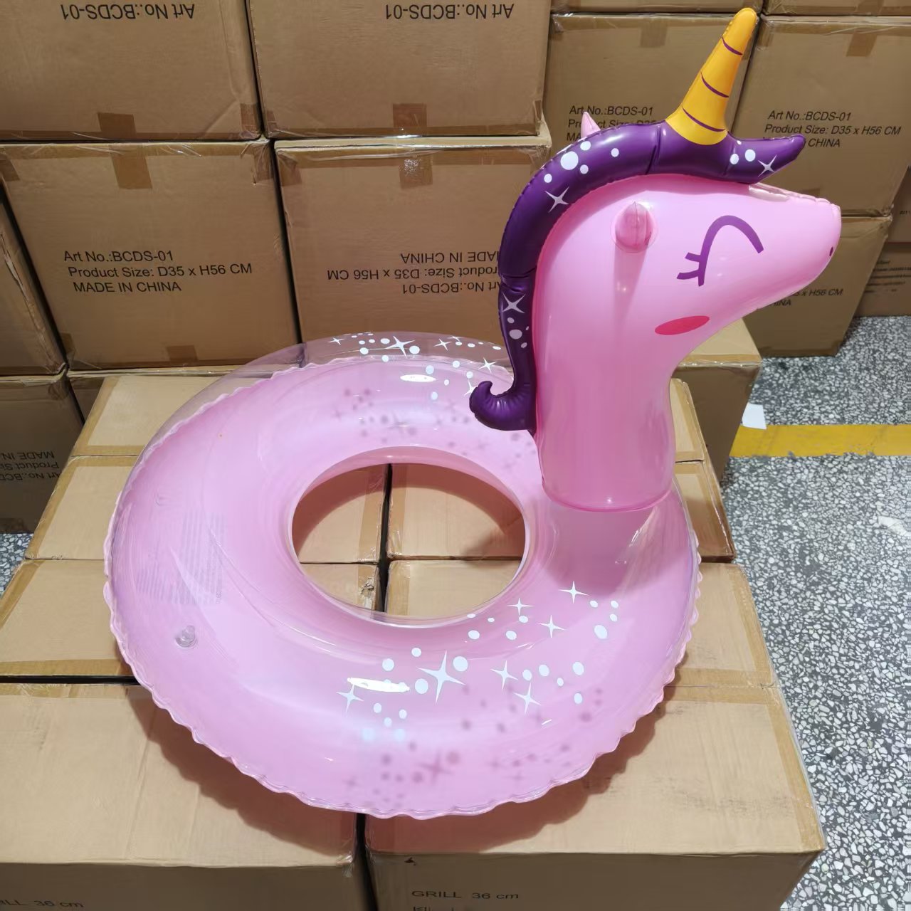 粉色独角兽 充气游泳圈