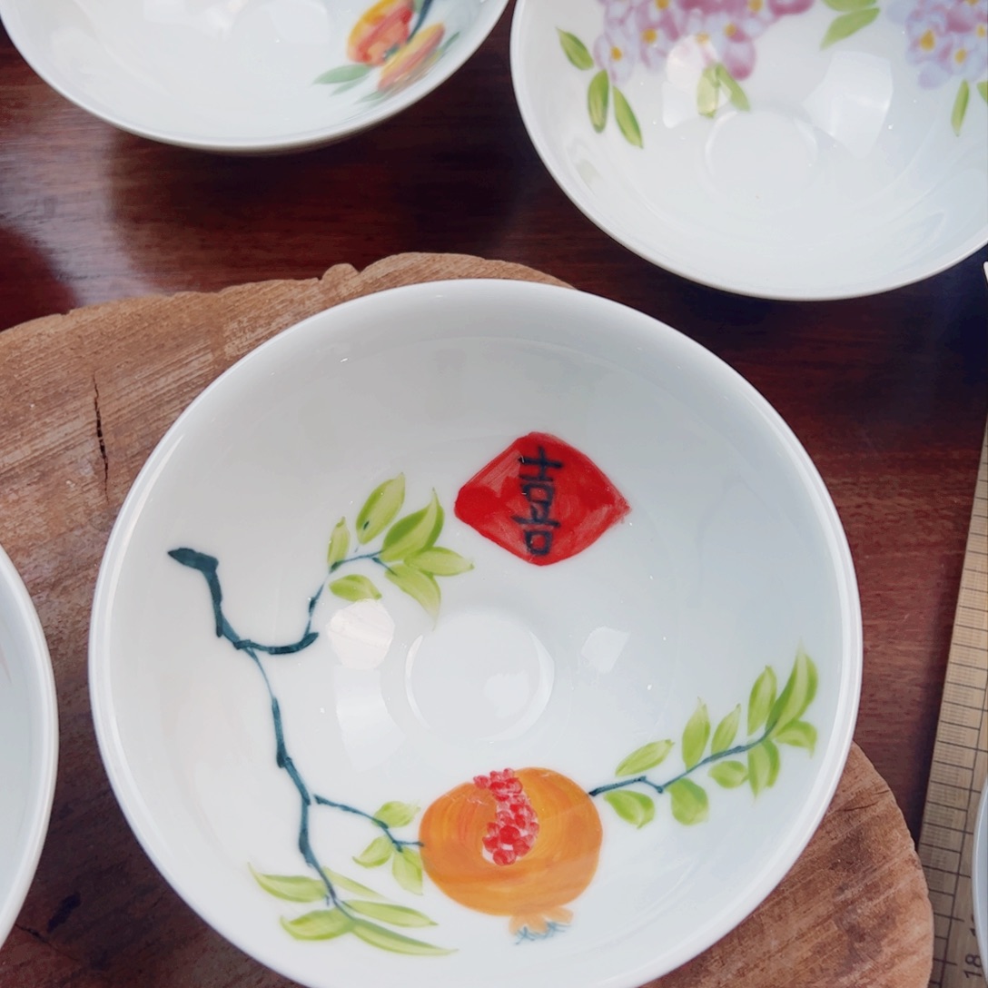 瓷片景德镇陶瓷手工手绘制作