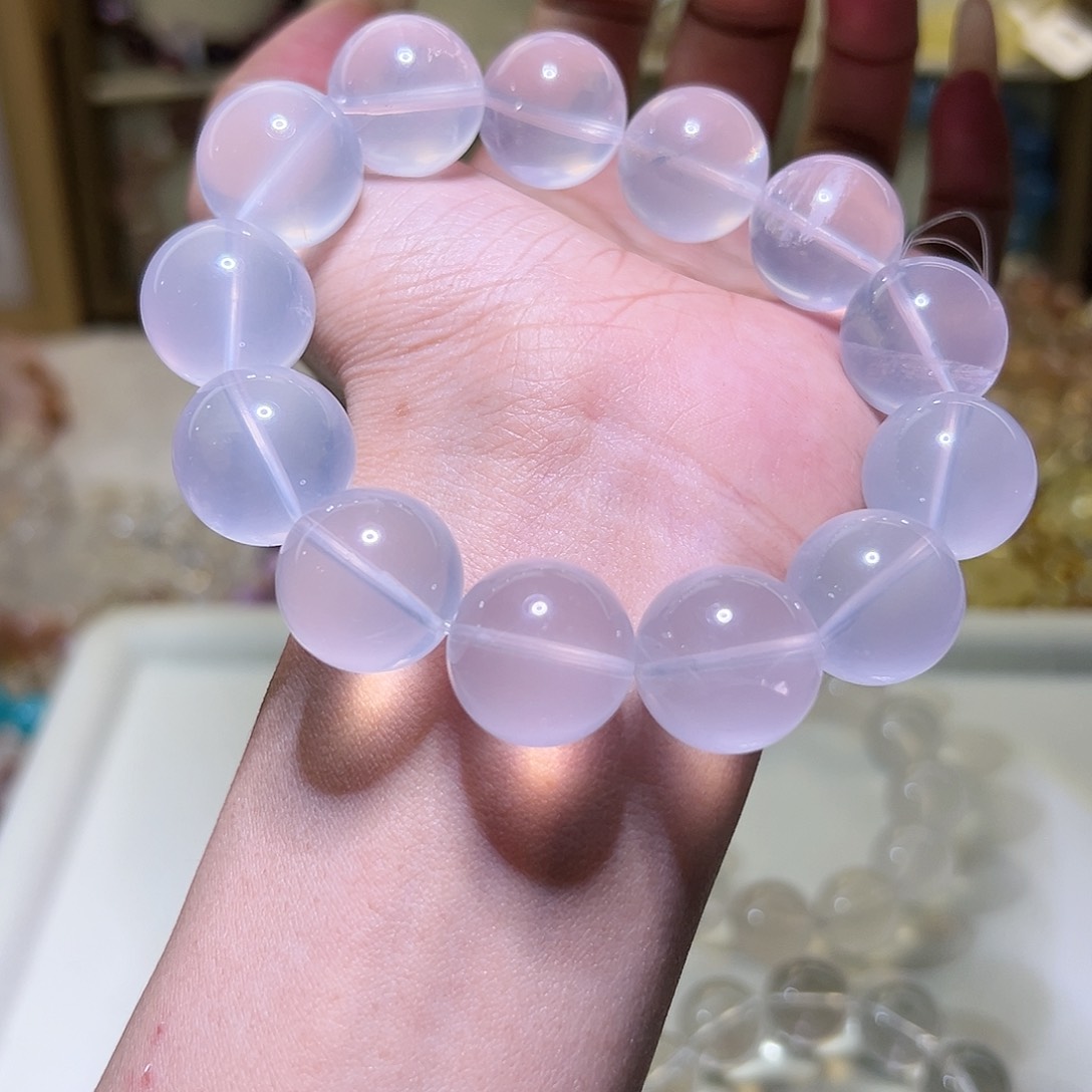 水晶手链未镶嵌静*静48小时鉴赏